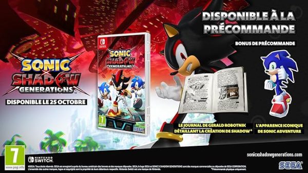 Sonic X Shadow Generations Switch