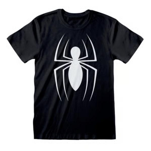 t shirt unisexe marvel spiderman logo classique noir taille l nhemixt