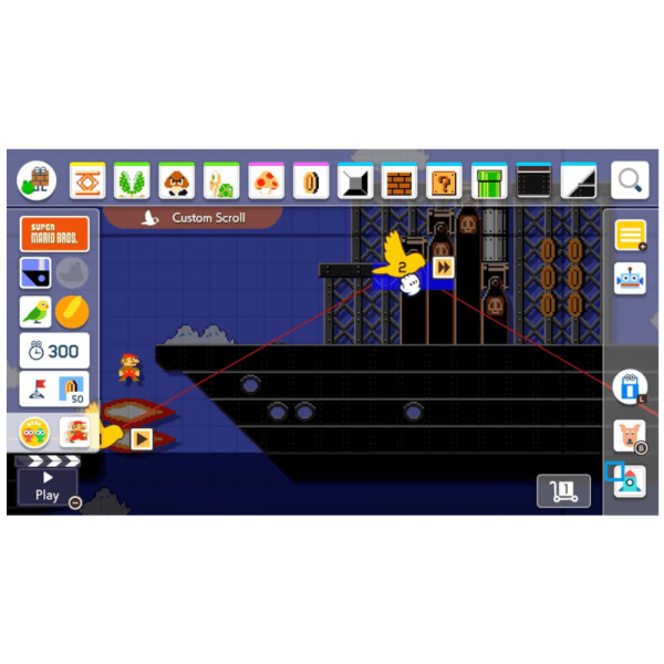 éditeur de niveaux dans Super Mario Maker 2 sur Nintendo Switch