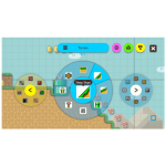 interface de l’éditeur de niveaux dans Super Mario Maker 2 sur Switch