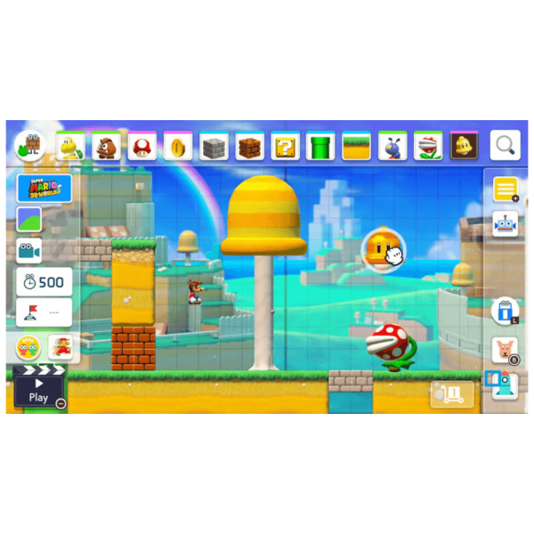 niveau inspiré de Mario 3D World dans Super Mario Maker 2 Switch