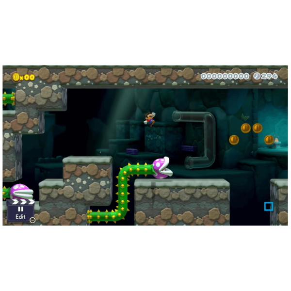 niveau en grotte dans Super Mario Maker 2 sur Nintendo Switch