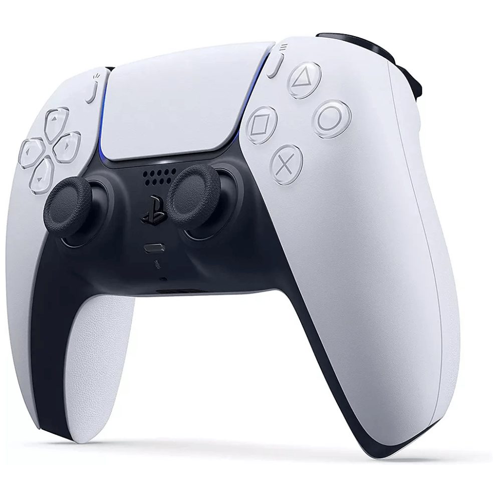 Manette compatible PS5 blanche avec design ergonomique et bon rapport qualité prix