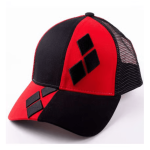 casquette harley quinn rouge noir