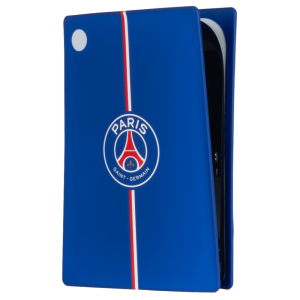 Coque silicone PS5 PSG officielle bleu avec logo Paris Saint-Germain