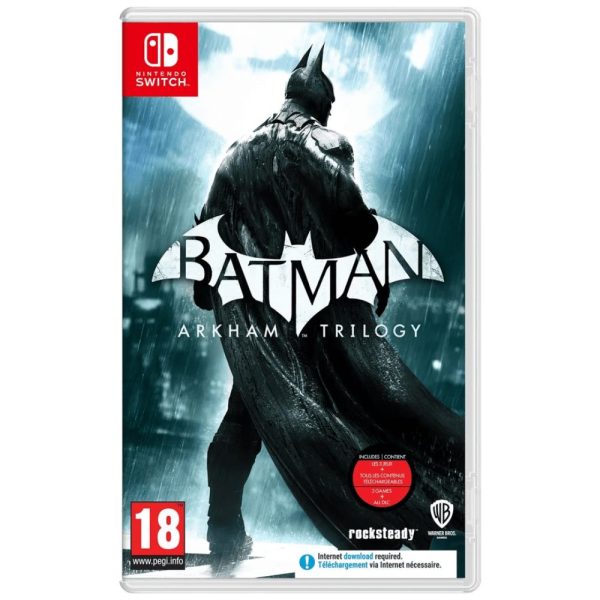 batman arkham trilogy nintendo switch jeu action aventure