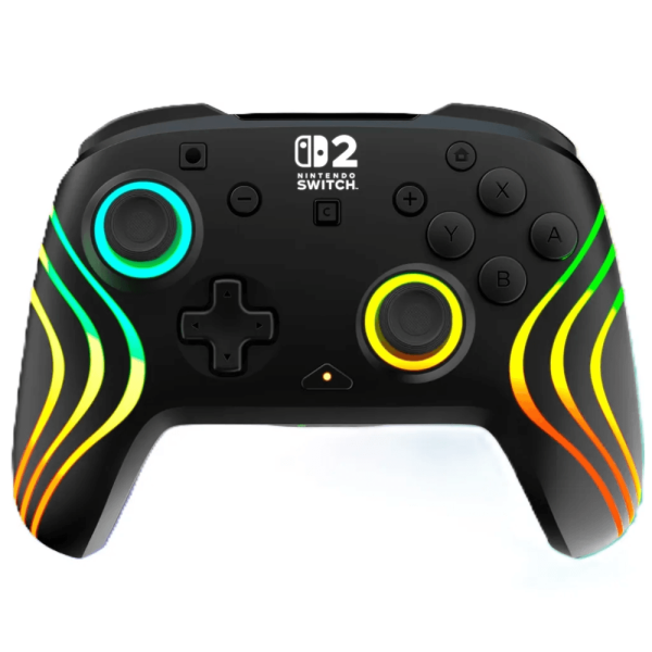 manette nintendo switch 2 sans fil rgb turtle beach afterglow wave noire