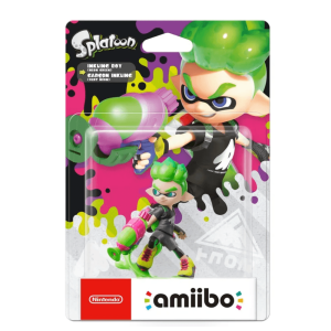Amiibo Inkling Boy Neon Green Splatoon Collection figurine officielle Nintendo