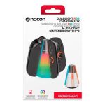 Chargeur Joy-Con Switch 2 Nacon Quadlight LED RGB pour 4 Joy-Con