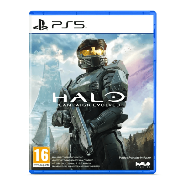 Halo Campaign Evolved PS5 – Jaquette officielle du jeu avec le Major.