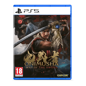 Onimusha Way of the Sword PS5 – Jaquette officielle avec Miyamoto Musashi et son katana.